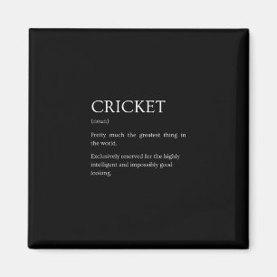 Cricket Definition - Funny Sarcastic Cricket Expla Magnet