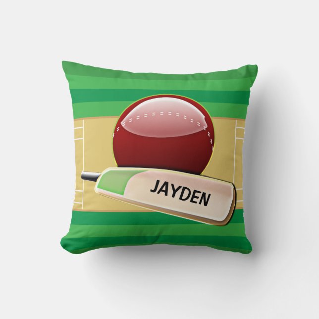Cricket  Design Throw Pillow (Front)