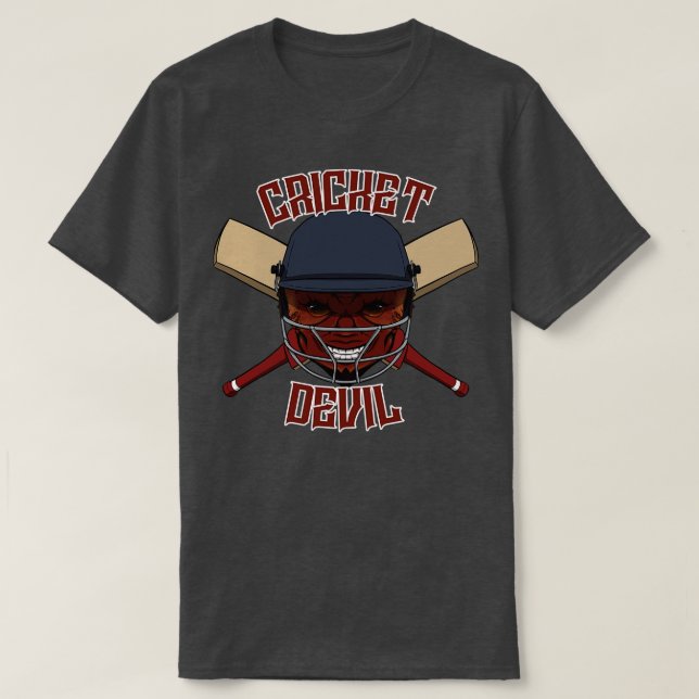 Cricket Devil T-Shirt (Design Front)