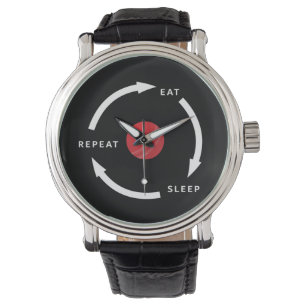 Cricket Eat Sleep Repeat Sports Fan Saying Watch