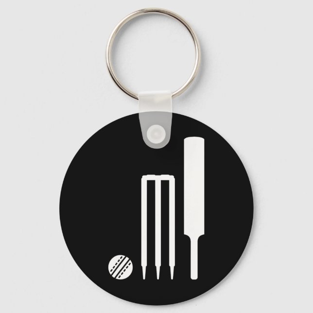 Cricket Equipment  Key Ring (Front)