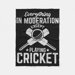 Cricket - Everything In Moderation Except Playing Fleece Blanket