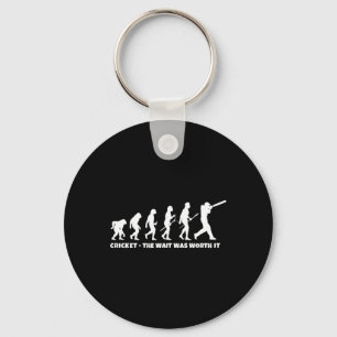 Cricket Evolution For Cricket Sports Player Funny Key Ring