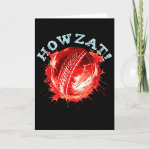 Cricket Fans S Howzat! Cricket Ll S Distressed Eff Card