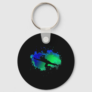 Cricket For Cricketer Fielder Boys Retro Cricket Key Ring