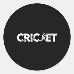 Cricket Game - A Proud Cricket Classic Round Sticker