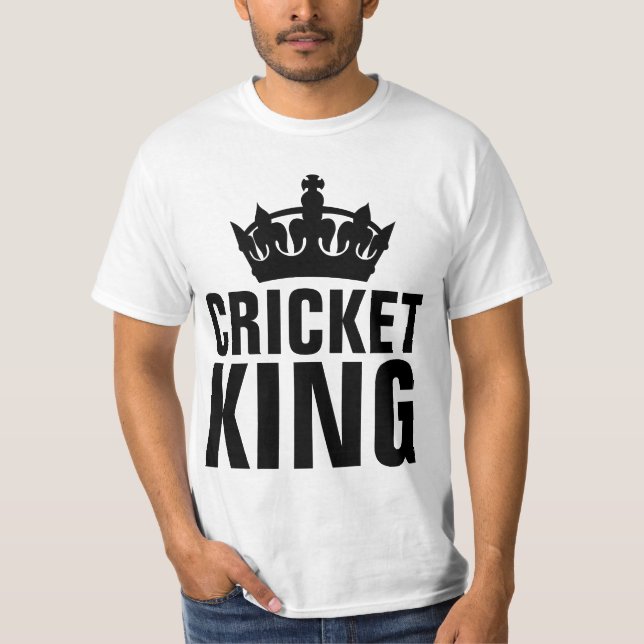 CRICKET GAME, CRICKET KING T-shirts (Front)