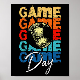 Cricket Game Day Cricket Mom Dad Sister Boys Girl Poster