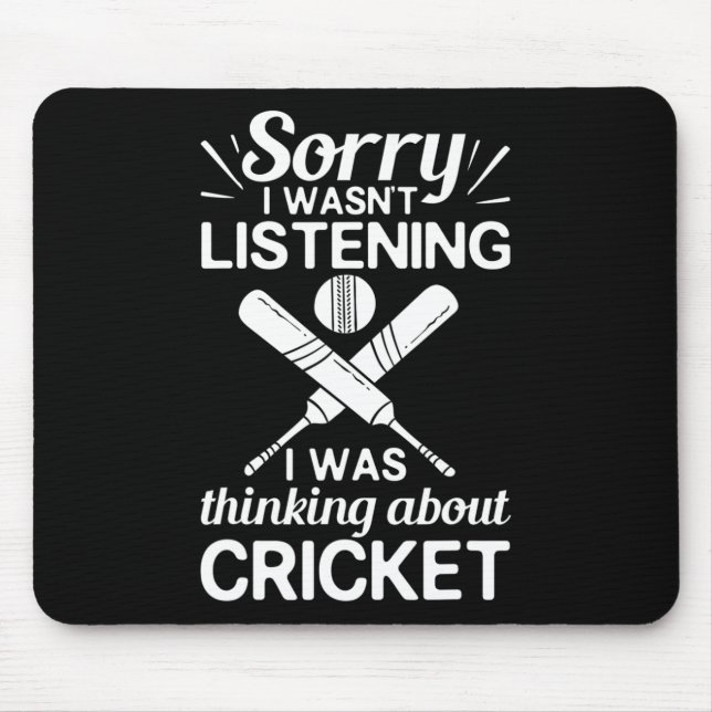 Cricket Game Player Ll T Coach Cricketer  Mouse Pad (Front)