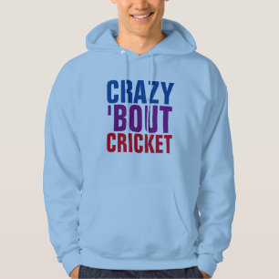 CRICKET GAME SPORT T-shirts, CRAZY ABOUT CRICKET Hoodie