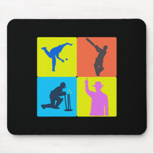Cricket Gear Retro Vintage Cricket Jersey  Mouse Pad