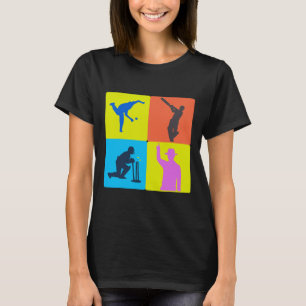 Cricket Gear Retro Vintage Cricket Jersey  T-Shirt