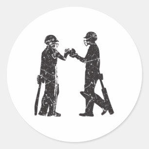 Cricket Gifts Boys Girls Men Women Kids Children C Classic Round Sticker