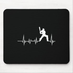 Cricket Heartbeat Graphic Print Tee For Cricket Lo Mouse Pad