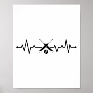 Cricket Heartbeat Heart Cricket Poster