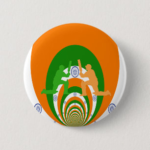 Cricket India 6 Cm Round Badge
