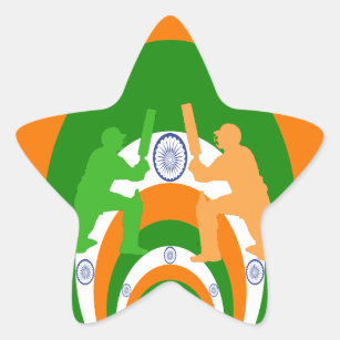 Cricket India Star Sticker