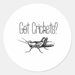 Cricket Insect Lovers Entomology Creepy Crawly Sci Classic Round Sticker