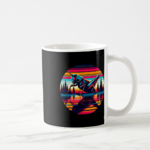 Cricket Insect Sunset Retro Style Vintage 80s 70s Coffee Mug