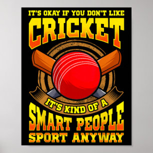 Cricket Is A Smart People Sport World Championship Poster