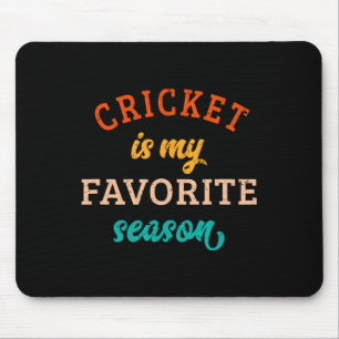 Cricket Is My Favorite Season Cricket Lover Retro Mouse Pad