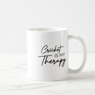 Cricket Is My Therapy Coffee Mug