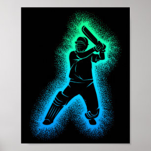 Cricket Kids Boys Youth Poster