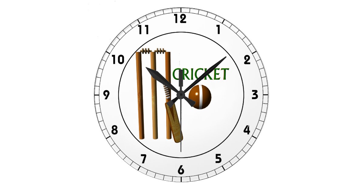 Cricket Large Clock