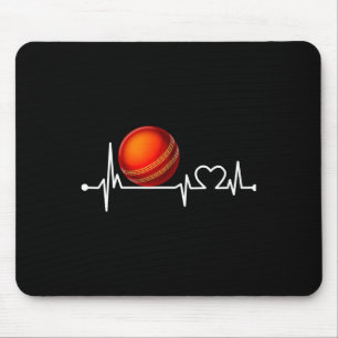 Cricket Ll Heartbeat Funny For Sports Cool Love Gi Mouse Pad