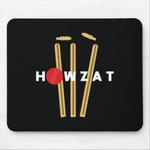 Cricket Ll Wickets Bowler Funny Out Shouting Sloga Mouse Pad