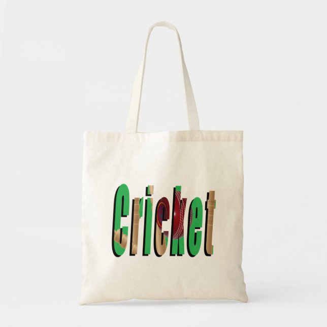 Cricket Logo, Budget Tote Carry Bag (Front)