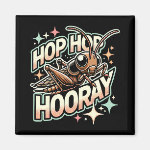 Cricket Lover Hop Hop Hooray Magnet