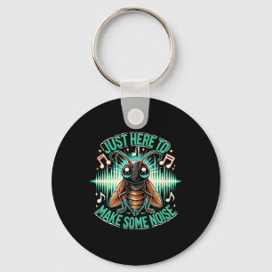 Cricket Lover Just Here To Make Some Noise Key Ring