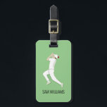 Cricket Luggage Tag<br><div class="desc">Cricket design with customisable text.</div>