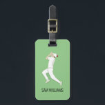 Cricket Luggage Tag<br><div class="desc">Cricket design with customisable text.</div>