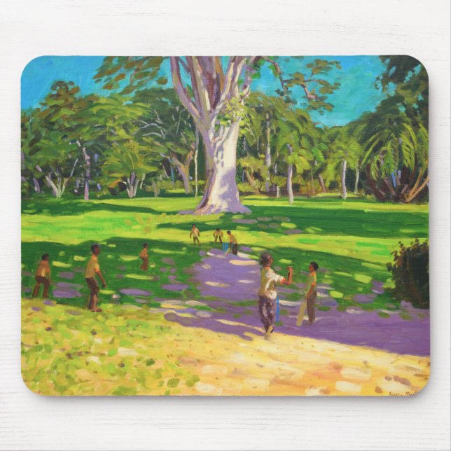 Cricket match Botanical Gardens Dominica Mouse Pad (Front)