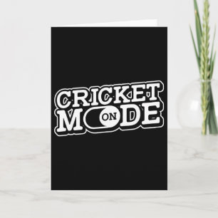Cricket Mode On - Cricketer Player Tsman Bowler Cr Card