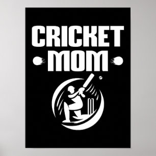 Cricket Mum Cricketer Son Cricket Lover Mother Poster
