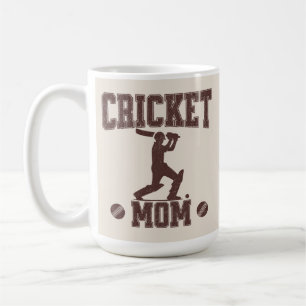 Cricket Mum Sports Enthusiast Cricket Lover Mother Coffee Mug