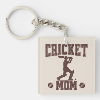 Cricket Mum Sports Enthusiast Cricket Lover Mother Key Ring