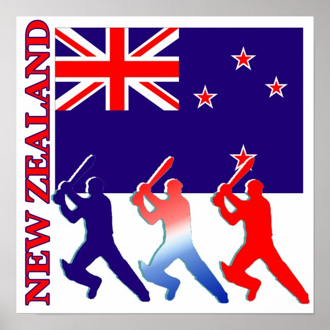 Cricket New Zealand Poster (Front)