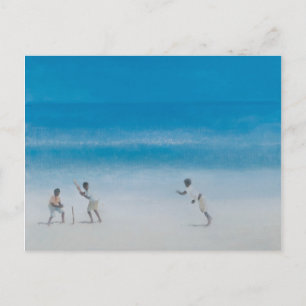 Cricket on the beach 2012 postcard