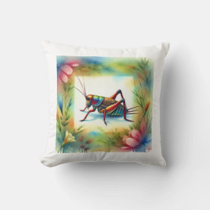Cricket Painting 300724AREF116 - Watercolor Cushion