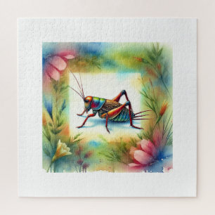 Cricket Painting 300724AREF116 - Watercolor Jigsaw Puzzle