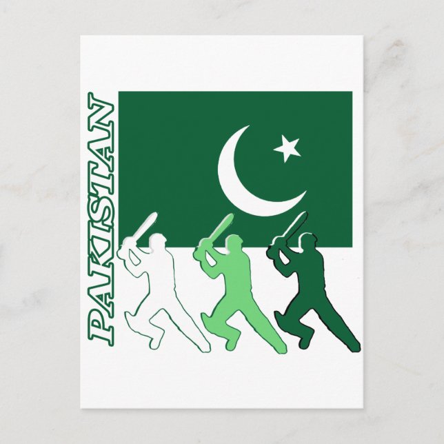 Cricket Pakistan Postcard (Front)