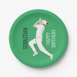 Cricket Paper Plate