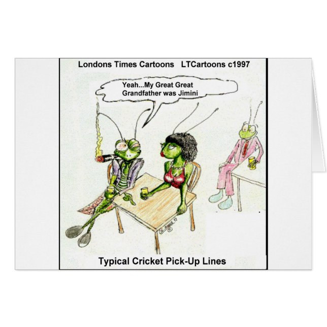 Cricket Pick-Up Lines Funny (Front Horizontal)