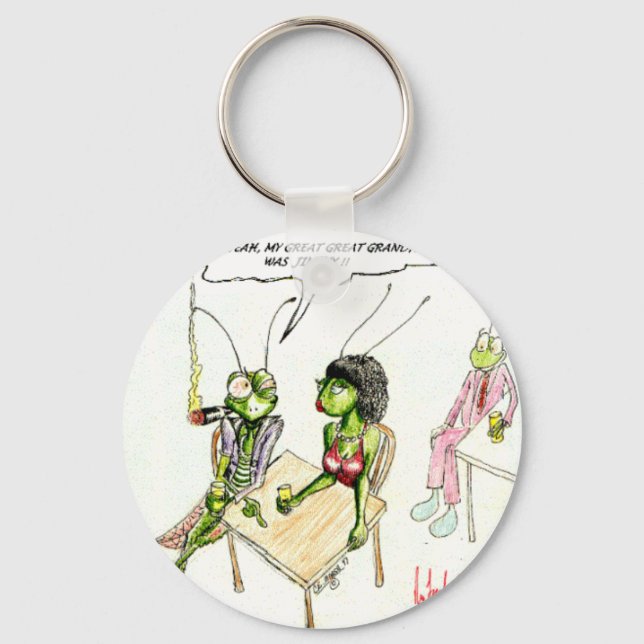 Cricket Pick-Up Lines Funny Gifts Tees Collectable Key Ring (Front)