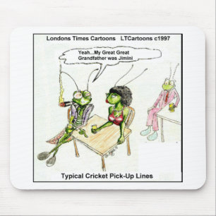 Cricket Pick-Up Lines Funny Mouse Pad