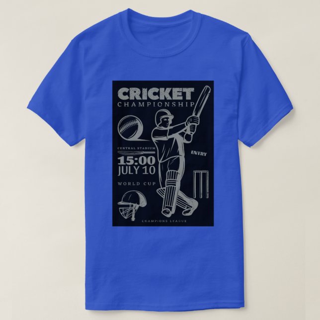 Cricket player7  T-Shirt (Design Front)